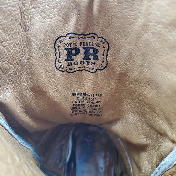 Potro Rebelde Square Toe Western Boots Mens 8